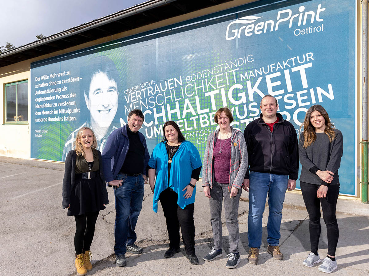 Gemeinwohl-Ökonomie Tirol: Greenprint Osttirol, Stefan Ortler mit Team