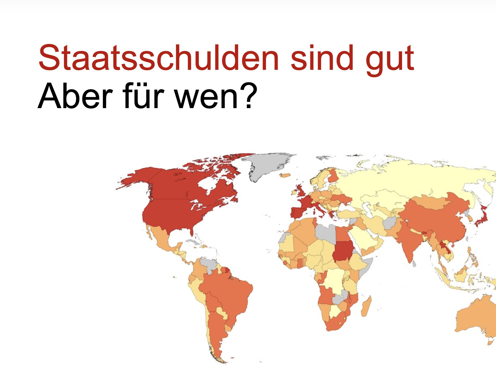 Staatsschulden sind gut Aber für wen ? - 10. Juni Linz